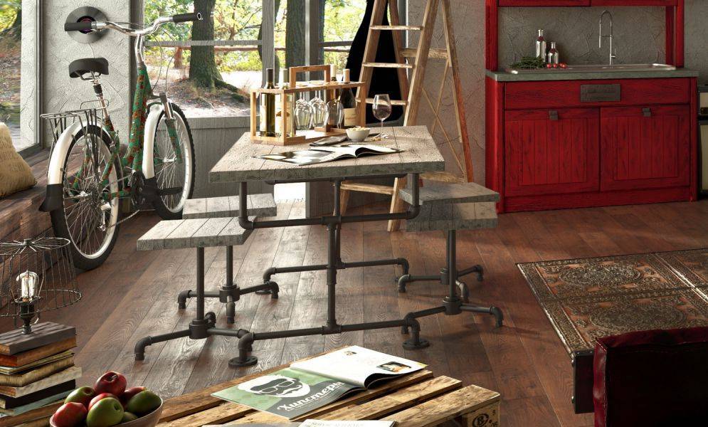 столовая группа home collection в стиле loft в Томске