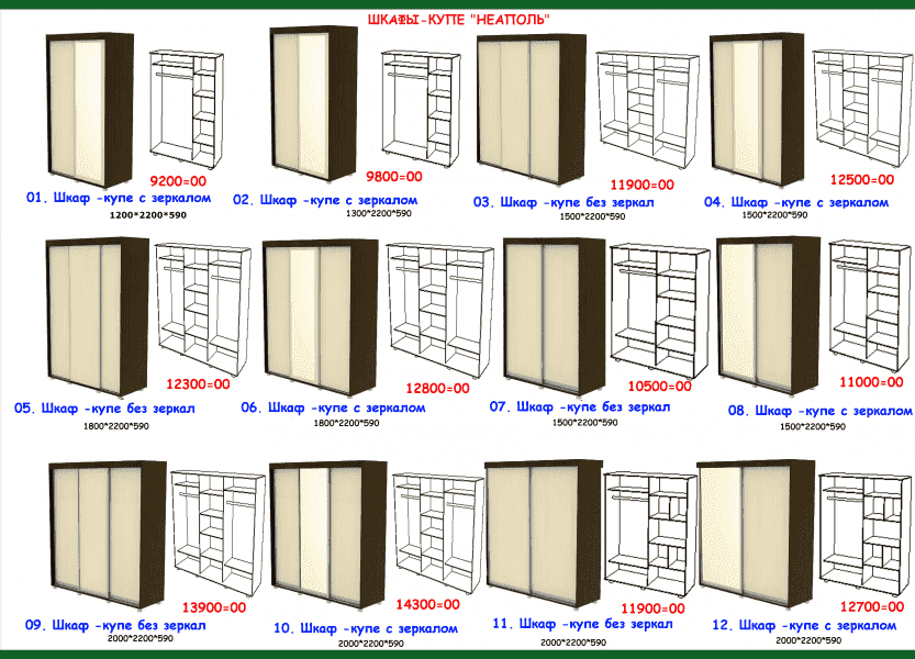шкаф-купе неаполь в Томске
