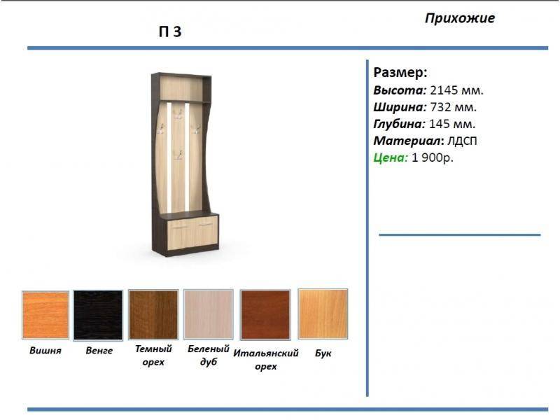 прихожая п3 в Томске