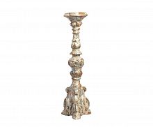 подсвечник фигурный бежевый состаренный на 1 свечу antique blue, 49,5 см в Томске