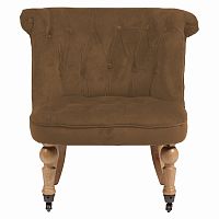 кресло amelie french country chair коричневое в Томске