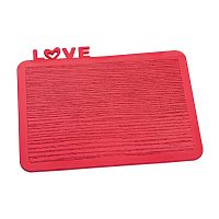 разделочная доска happy board love, красная в Томске