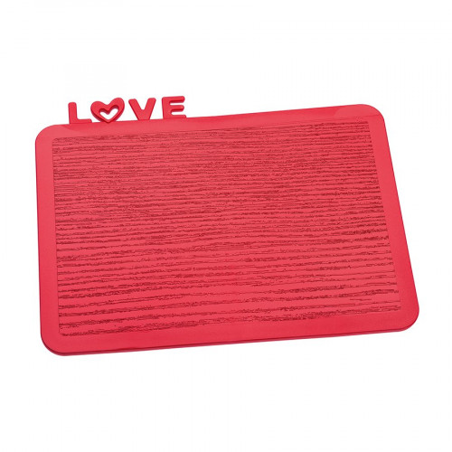 разделочная доска happy board love, красная в Томске