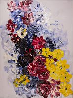 картина маслом красочные розы 90*120 см. в Томске