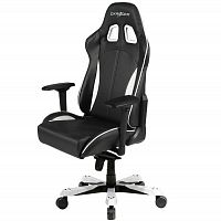 кресло геймерское dxracer king ks57 черно-белое в Томске