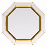 зеркало золотое венецианское восьмиугольное espresso gold в Томске