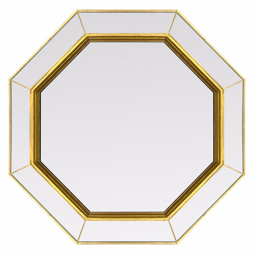 зеркало золотое венецианское восьмиугольное espresso gold в Томске