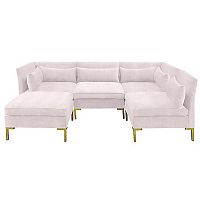 диван zara sectional угловой розовый в Томске