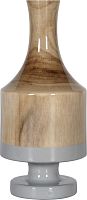 ваза настольная rustic chic wood grey в Томске