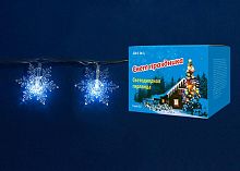 светодиодная гирлянда «снежинки-1» 700см (07930) uniel uld-s0700-050/dta white ip20 snowflakes-1 в Томске