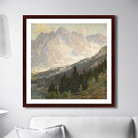 картина: high sierra, mountain scene, 1905г. в Томске
