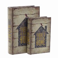 шкатулкикниги, набор из 2 шт. коричневого цвета в Томске