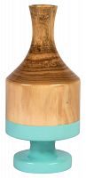 ваза настольная rustic chic wood blue в Томске