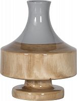 ваза настольная rustic chic vase grey wood в Томске