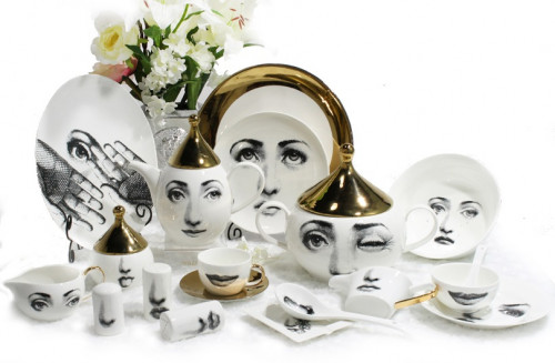 столовый сервиз пьеро форназетти golden faces в Томске