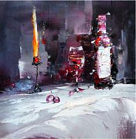 картина маслом вино и свечи в Томске