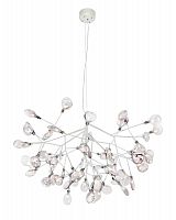 подвесная светодиодная люстра crystal lux evita sp63 white/transparent белая в Томске