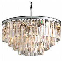 люстра odeon 4 rings silver прозрачное стекло прозрачная, серебро в Томске