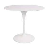 стол eero saarinen style tulip table mdf белый d90 глянцевый в Томске