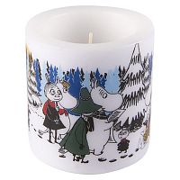 свеча большая moomin зимний лес, 8 см в Томске