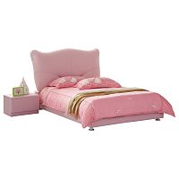 кровать pink leather kitty 120х200 в Томске