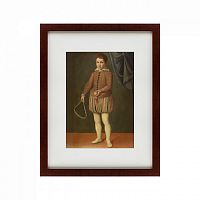 картина: portrait of a boy holding a tennis racket and ball, 1600 в Томске