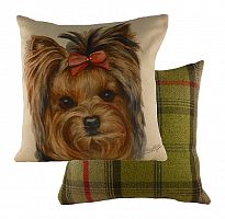 подушка с принтом waggydogs yorkie в Томске