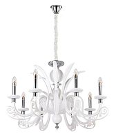 подвесная люстра crystal lux letisia sp8 white белая в Томске