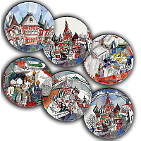 сет тарелки московия dream (6 шт.) в Томске