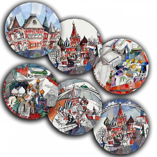 сет тарелки московия dream (6 шт.) в Томске