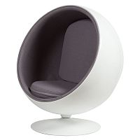 кресло eero ball chair серое в Томске