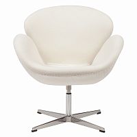 кресло swan chair кремовое в Томске