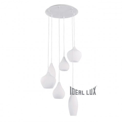 подвесная люстра ideal lux soft sp6 bianco в Томске