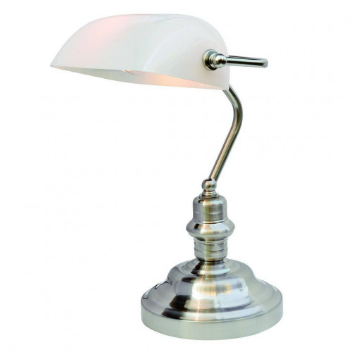 настольная лампа arte lamp banker a2491lt-1ss в Томске