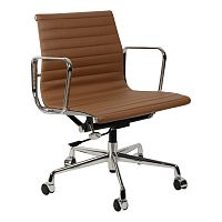 кресло eames style коричневая кожа в Томске