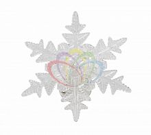 фигура светодиодная на присоске снежинка морозко, rgb в Томске