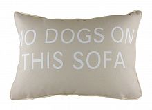 подушка с надписью no dogs on this sofa в Томске