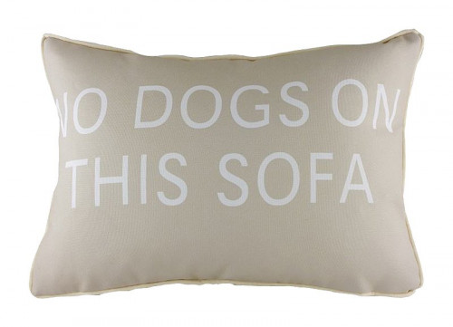 подушка с надписью no dogs on this sofa в Томске