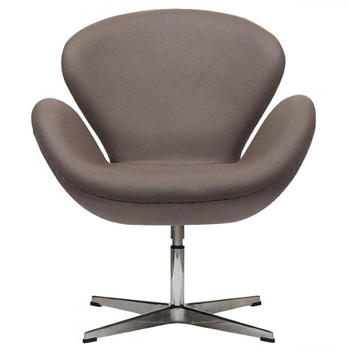 кресло swan chair серо-коричневая в Томске