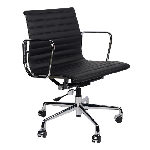 кресло eames style черная кожа в Томске