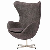 кресло egg chair серое в Томске