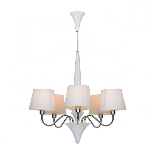 подвесная люстра arte lamp a1528lm-5wh белая в Томске
