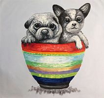 картина маслом маленькие друзья в Томске