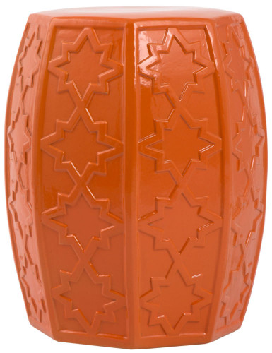 керамический столик-табурет garden stool оранжевый в Томске