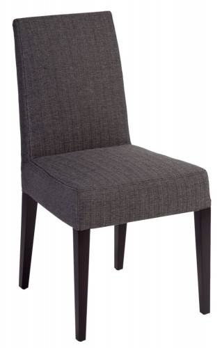 стул aylso dining chair кожа тёмно-серая в Томске