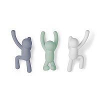 вешалки-крючки buddy 3 шт. разноцветные мятные в Томске