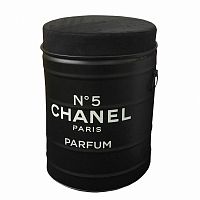 декоративная бочка-пуф chanel №5 black m в Томске