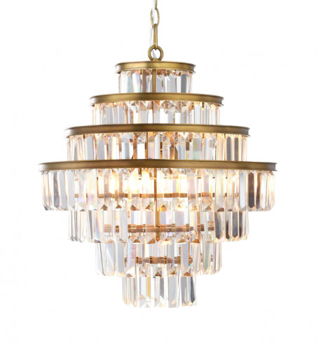 люстра alaine 50 латунь, прозрачное стекло в Томске