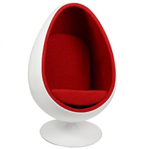 кресло ovalia egg style chair красное в Томске