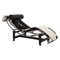шезлонг chaise longue lc4 черно-белый в Томске